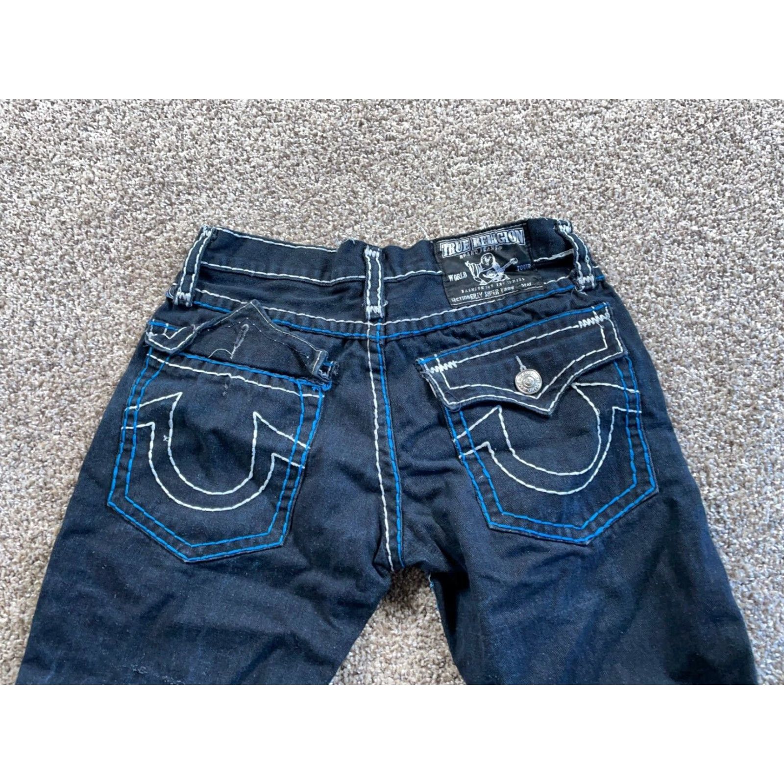 VINTAGE True Religion Billy Super T Jeans Men's 33 x 32 Black