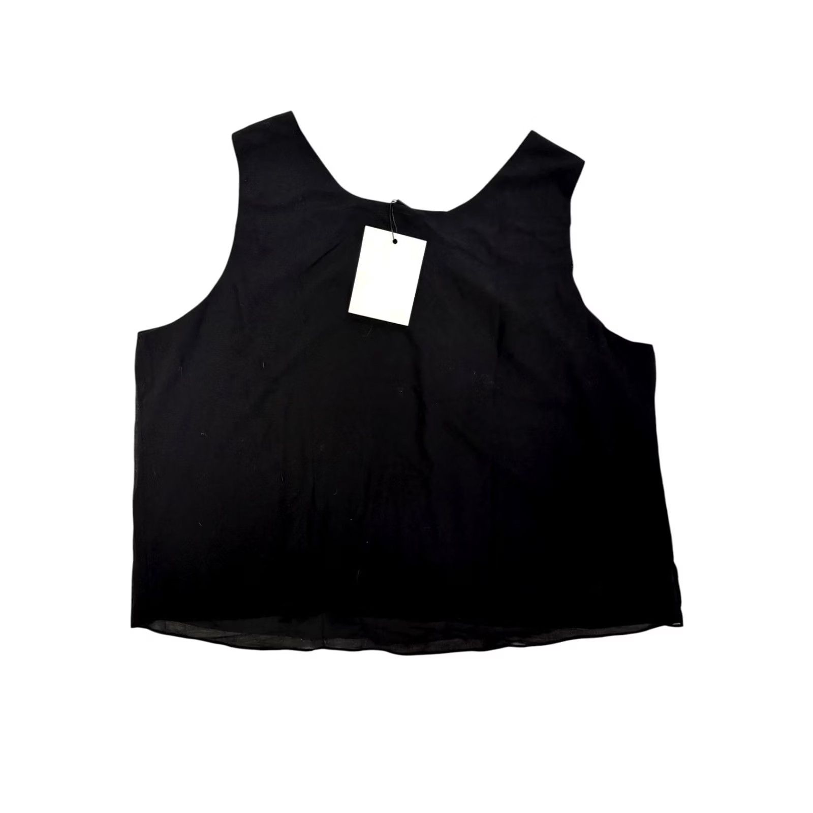 Vintage VINTAGE Hanna Nikole Women’s Plus Size 22W Black Sleeveless Blouse Tank Top Rhinestone Shirt Women Size 3XL / US 20-22 - 2 Thumbnail