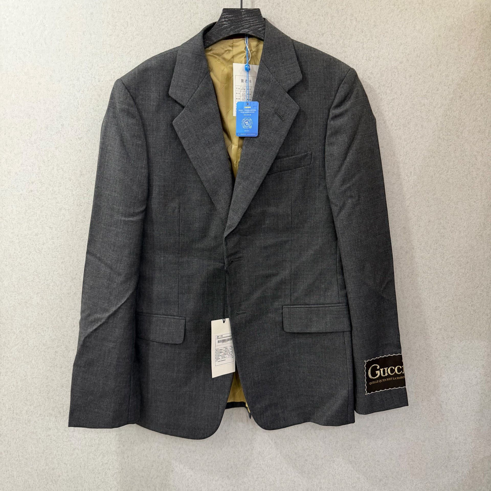 Gucci Gucci Retro Gray Suit 40r Men Size 40R - 1 Thumbnail