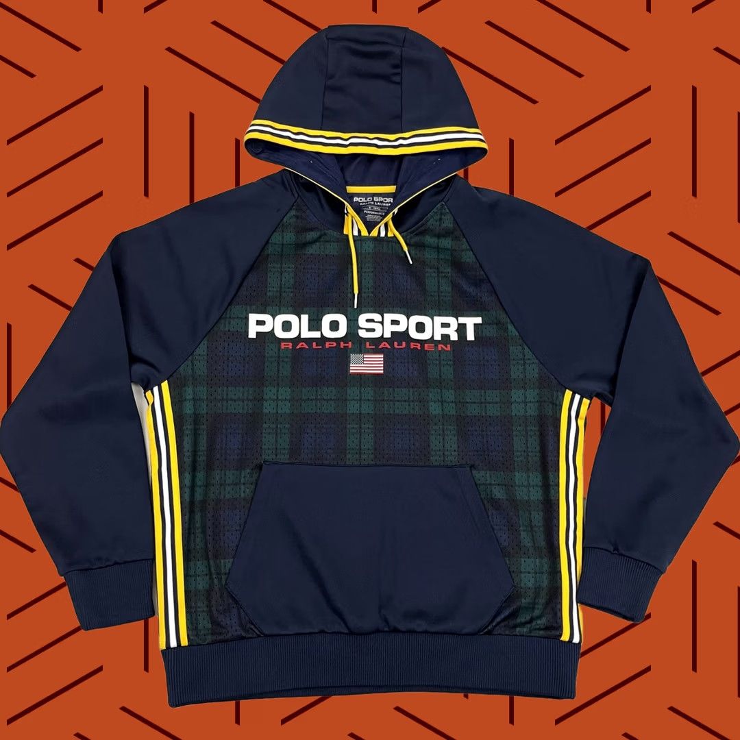 Polo Ralph Lauren Polo Ralph Lauren Performance Hoodie Mens M Tartan Blackwatch Plaid Preppy Size US M / EU 48-50 / 2 - 1 Thumbnail