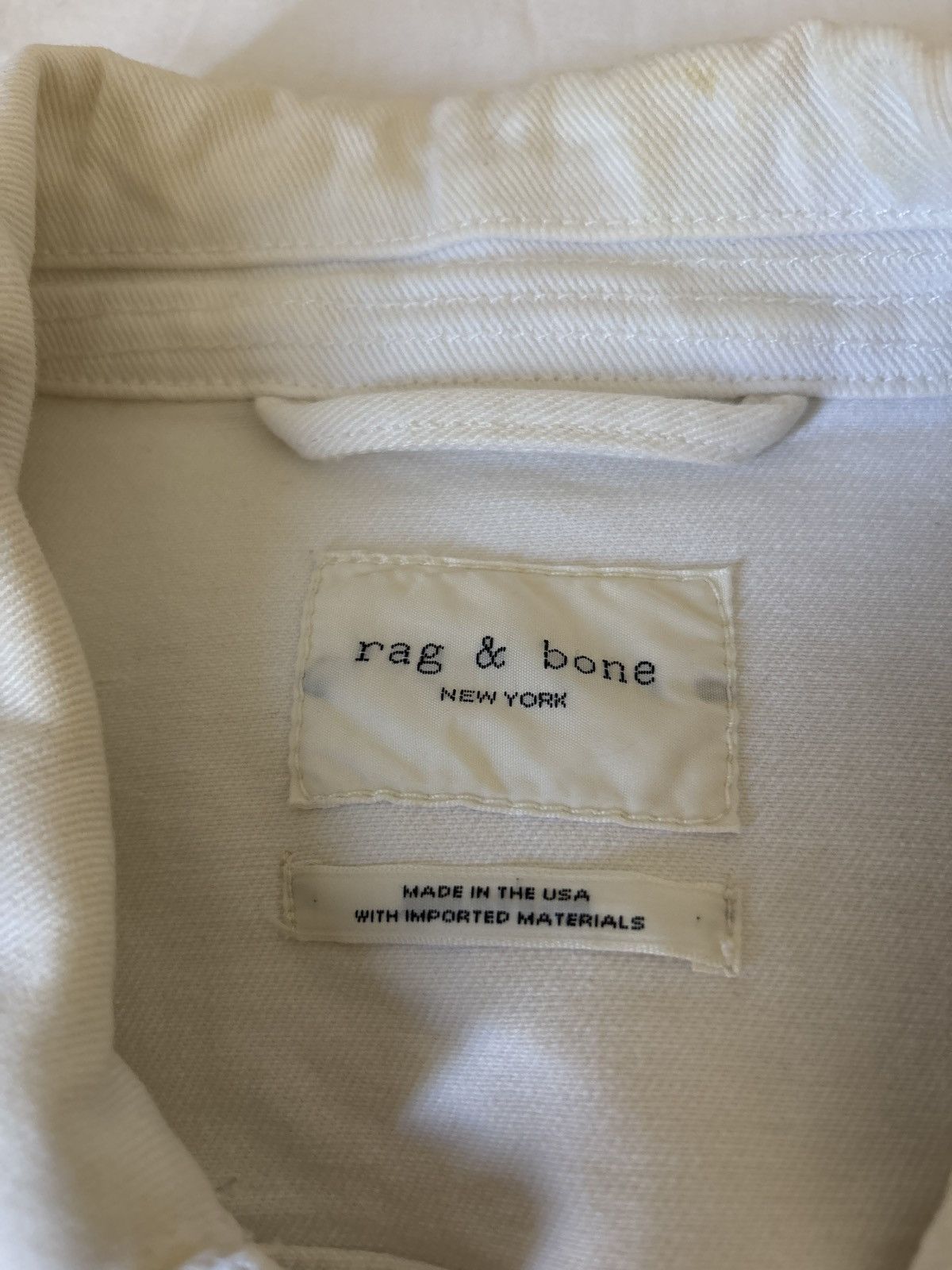 Rag & Bone White denim light jacket Size US M / EU 48-50 / 2 - 6 Thumbnail