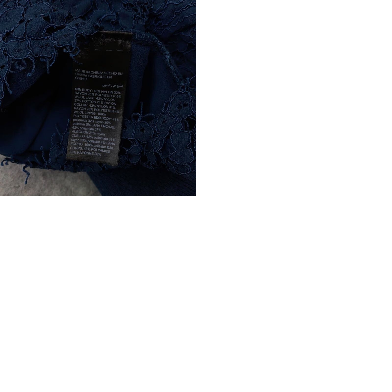 White House Black Market White House Black Market Shirt Top Small Blue Lace Layered Long Sleeve Womens Size S / US 4 / IT 40 - 9 Thumbnail