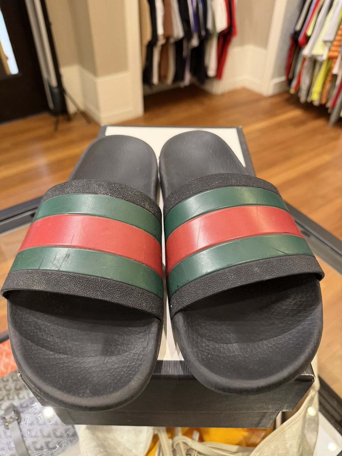 Gucci Gucci Rubber Pool Slide Size US 13 / EU 46 - 5 Thumbnail