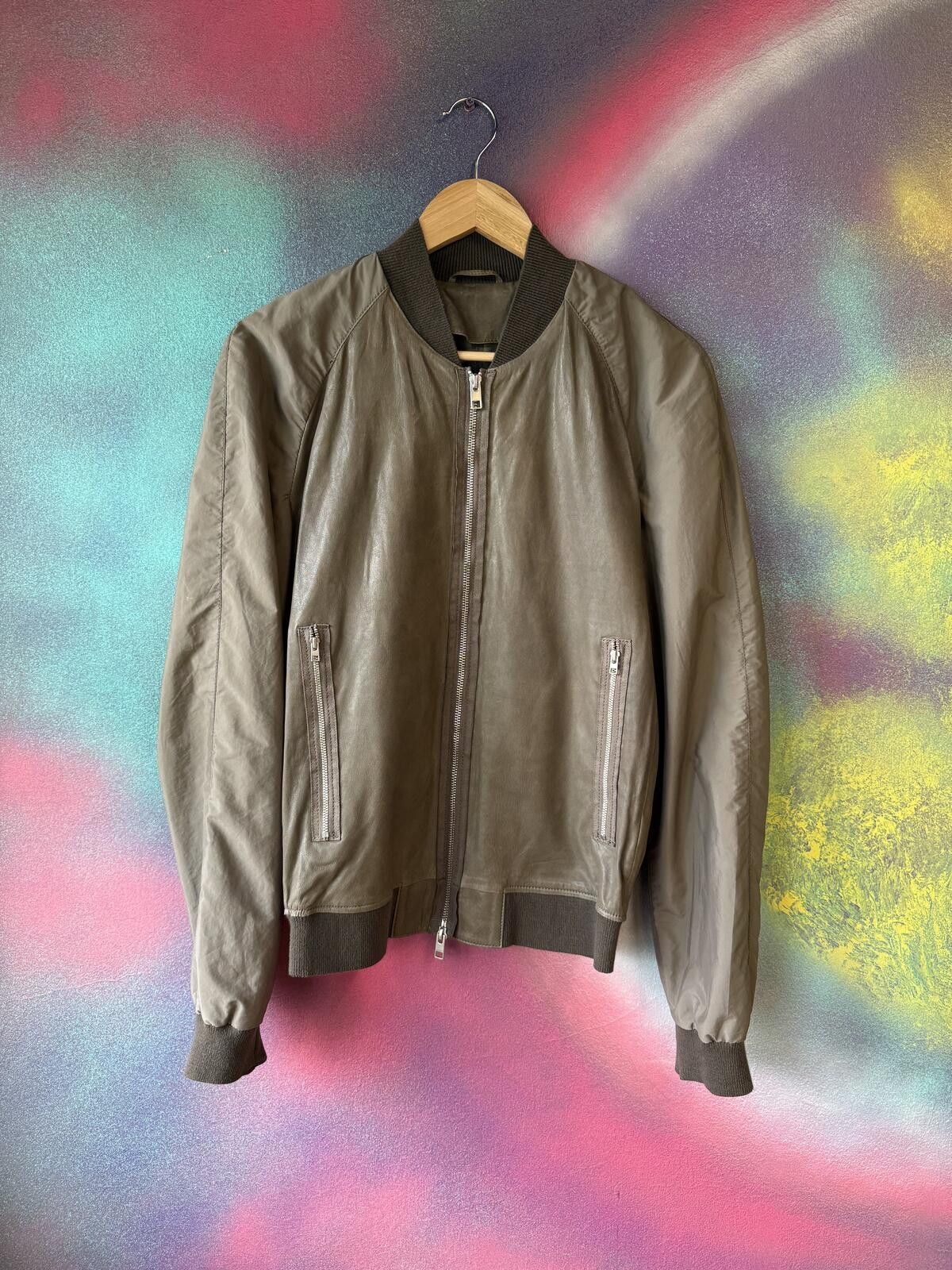 Other All saints men’s vintage brown leather jacket size small Size US S / EU 44-46 / 1 - 1 Thumbnail