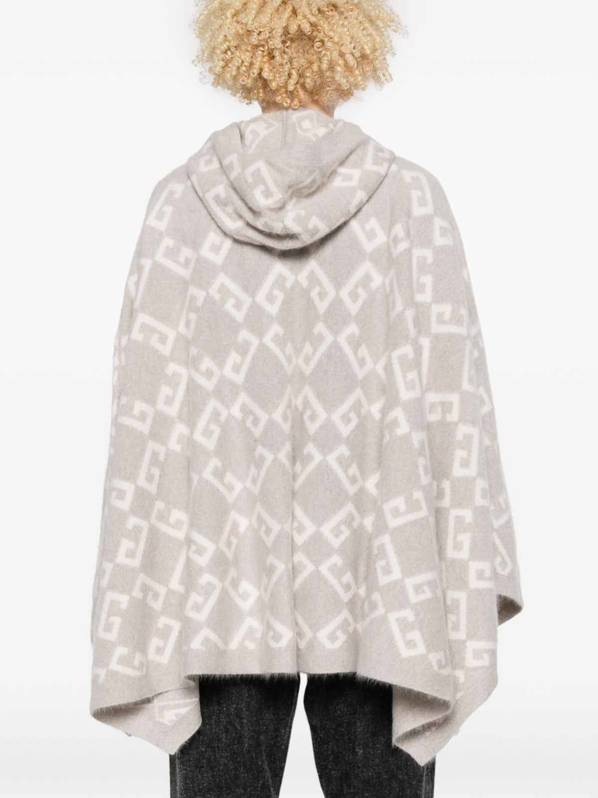 Givenchy o1w1db10326 Hooded Poncho in Beige Size L / US 10 / IT 46 - 2 Thumbnail