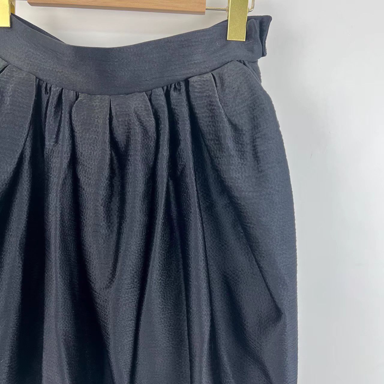 Balenciaga Balenciaga Black Pleated Skirt K12 Size 26" / US 2 / IT 38 - 2 Thumbnail
