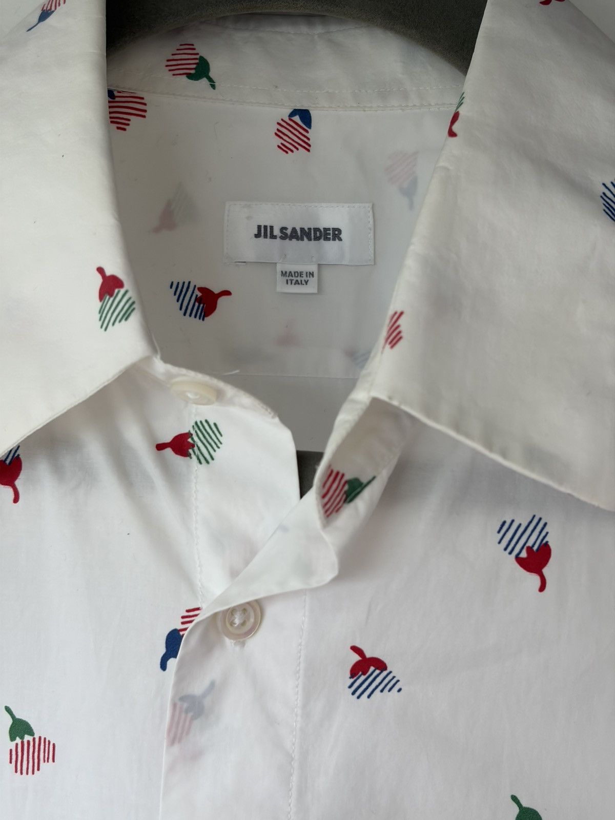 Jil Sander Jil Sander Abstract Floral Short Sleeve Shirt Size US M / EU 48-50 / 2 - 3 Thumbnail