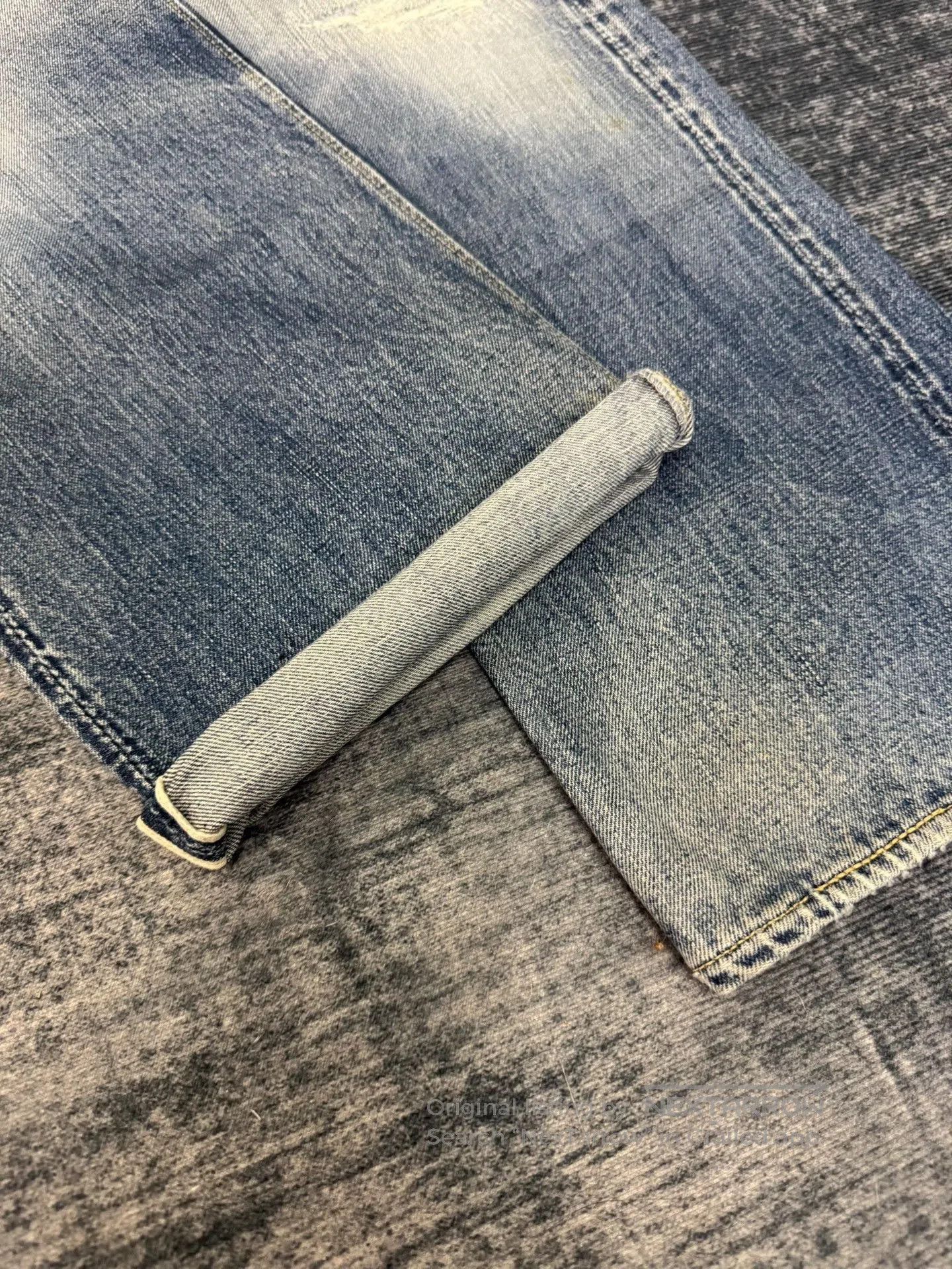Vintage Vintage 90s Washed Retro Blue Jeans. Size US 32 / EU 48 - 4 Thumbnail
