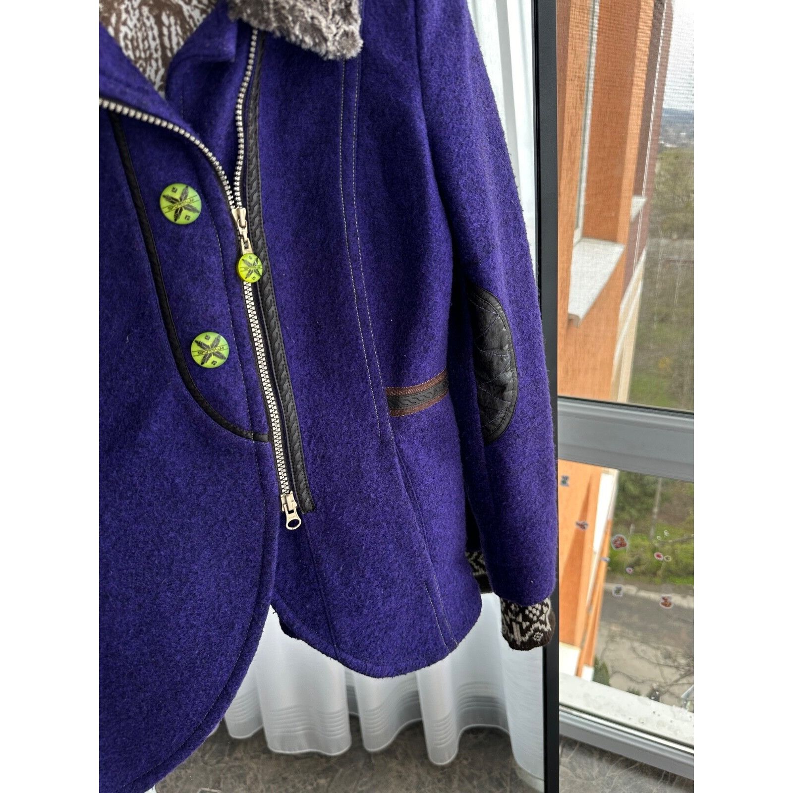 Sportalm Kitzbuhel VTG Sportalm Woman Wool Winter Jacket with Fur Collar Size M / US 6-8 / IT 42-44 - 8 Thumbnail