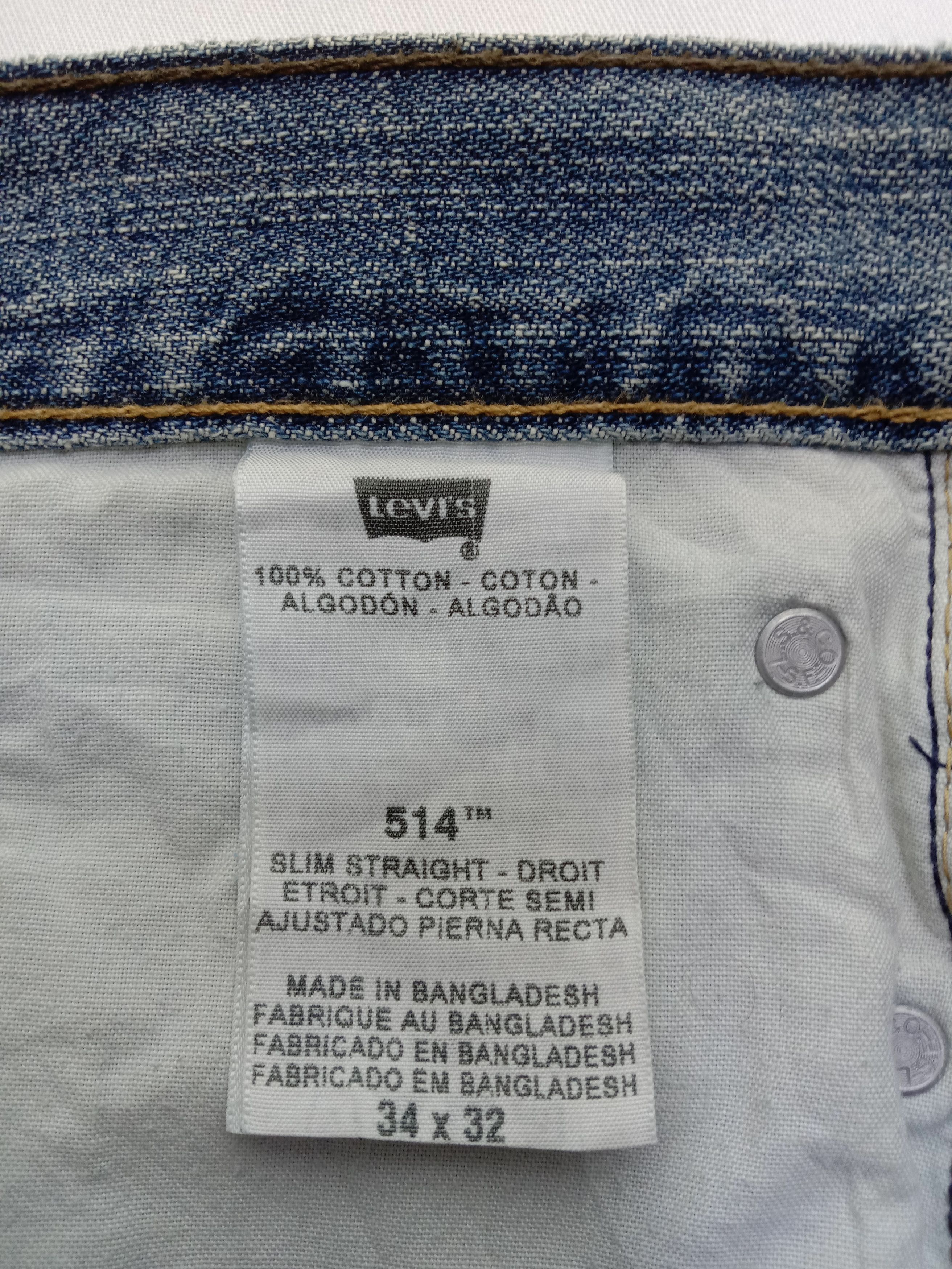 Levi's Vintage Levi's 514 Jeans Blue Wash Slim Straight Denim Size US 34 / EU 50 - 16 Thumbnail