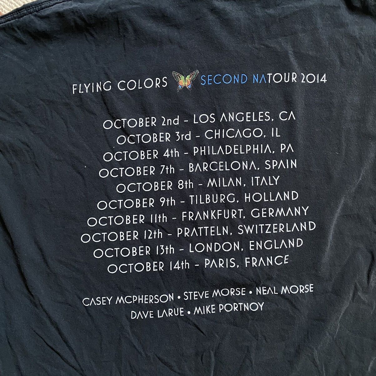 Band Tees FLYING COLORS ROCK BAND SECOND NATURE BUTTERFLY TOUR T SHIRT Size US XL / EU 56 / 4 - 6 Thumbnail