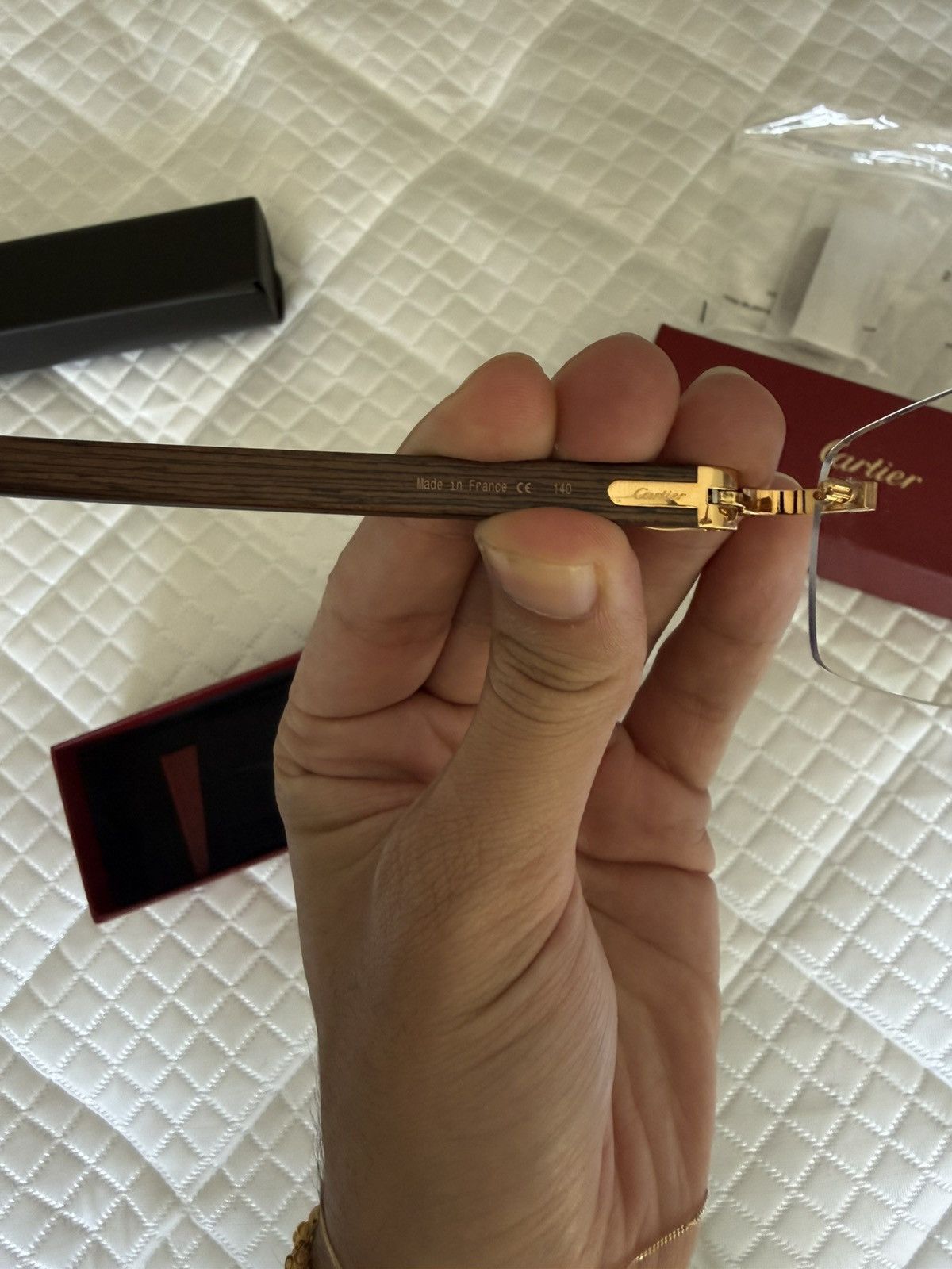 Cartier Discontinued Bubinga Woods Cartier Glasses + 2 sets of lens Size ONE SIZE - 5 Thumbnail