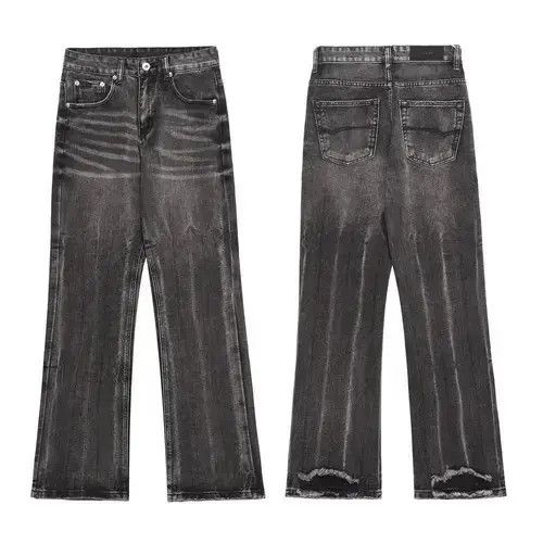 VIBE Black Wide Leg Flared Jean Size US 30 / EU 46 - 4 Thumbnail