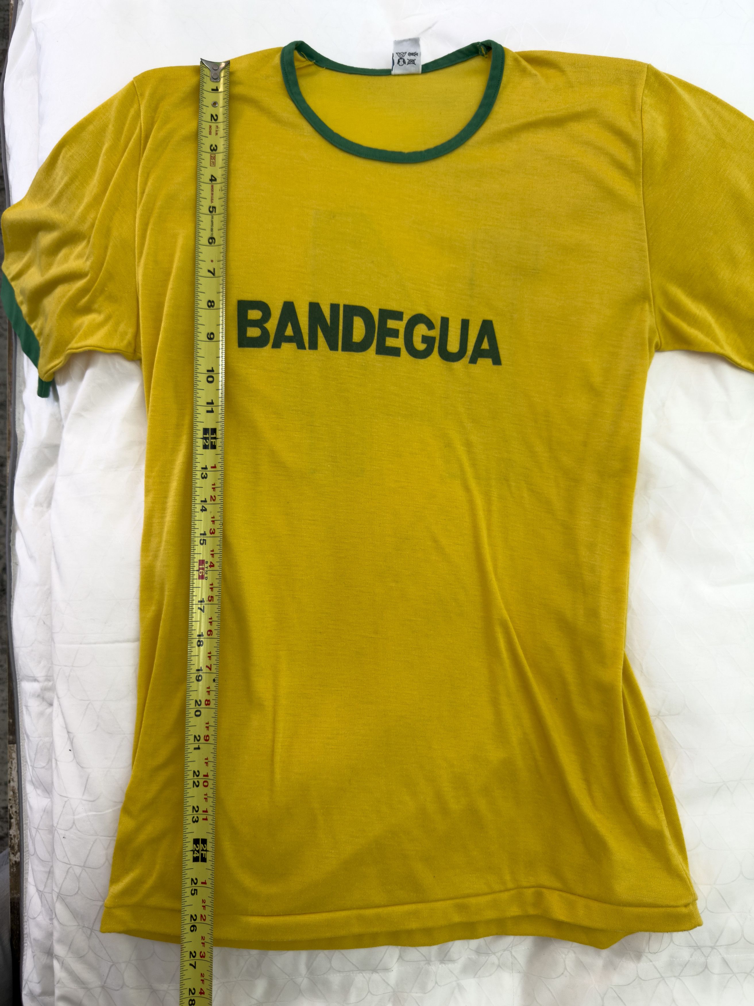 Other Vintage Bandegua Yellow Green Ringer Jersey Single Stitch T Size US M / EU 48-50 / 2 - 7 Thumbnail