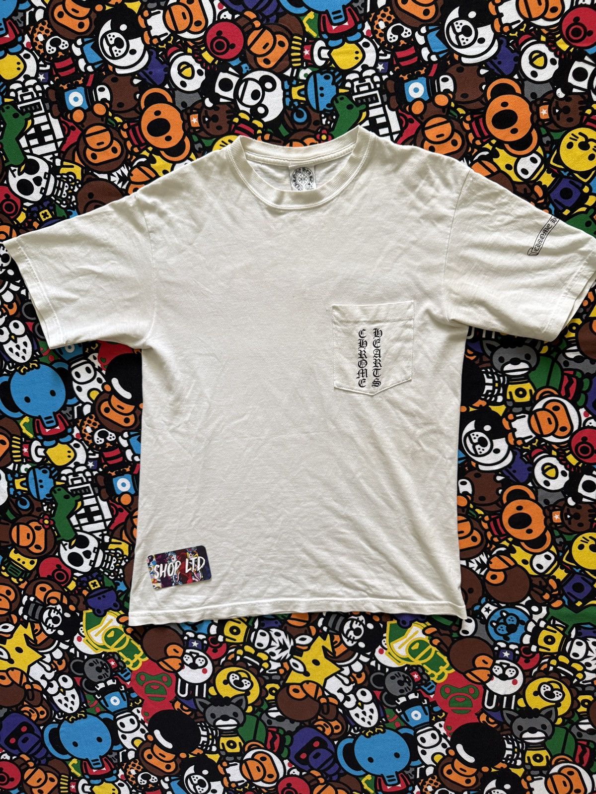 Chrome Hearts Vintage USA Scroll Logo Tee Short Sleeve T Shirts