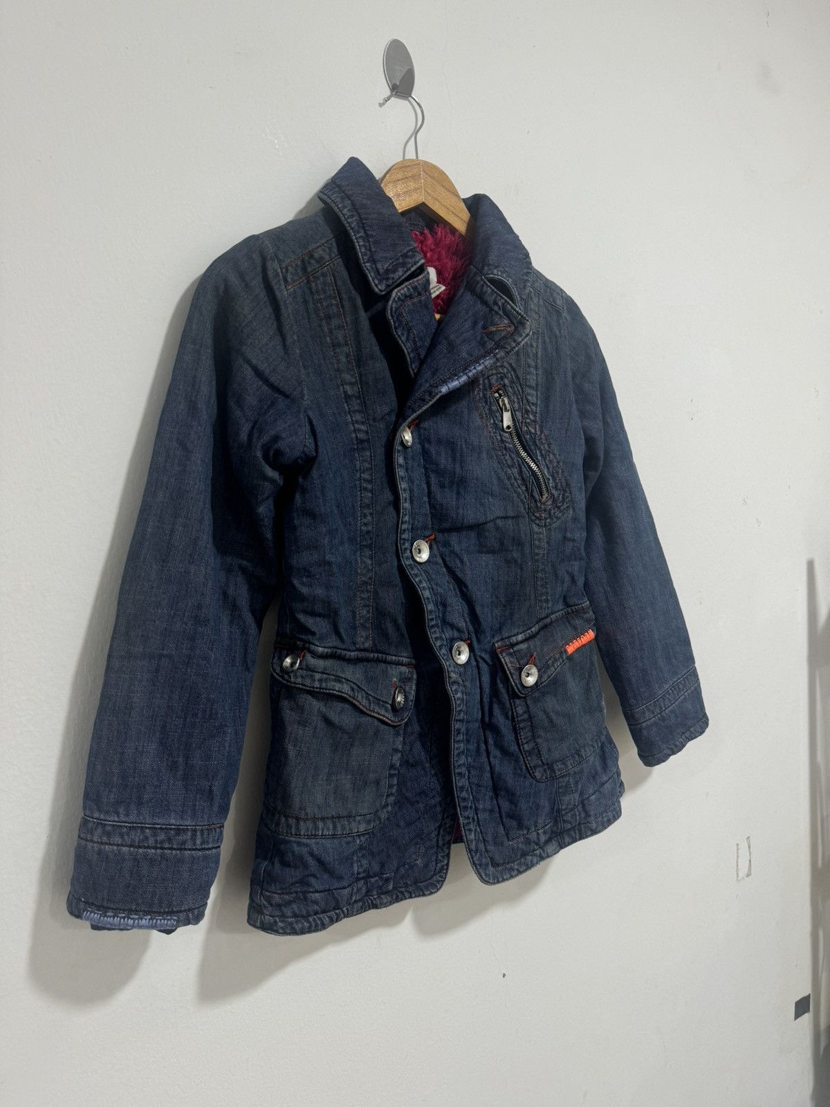 Diesel × Vintage Diesel Womens Denim Jacket Size M / US 6-8 / IT 42-44 - 2 Thumbnail