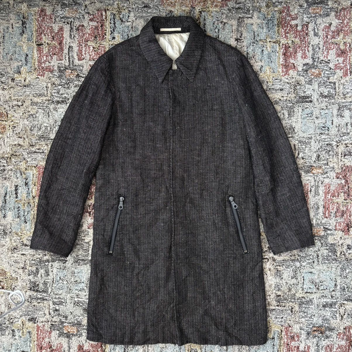 Attachment Kazuyuki Kumagai vintage wool linen tweed balmacaan coat Size US M / EU 48-50 / 2 - 1 Thumbnail