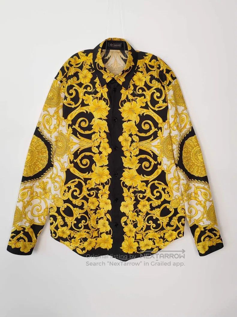 Versace Versace Baroque logo shirt Size US XS / EU 42 / 0 - 1 Thumbnail