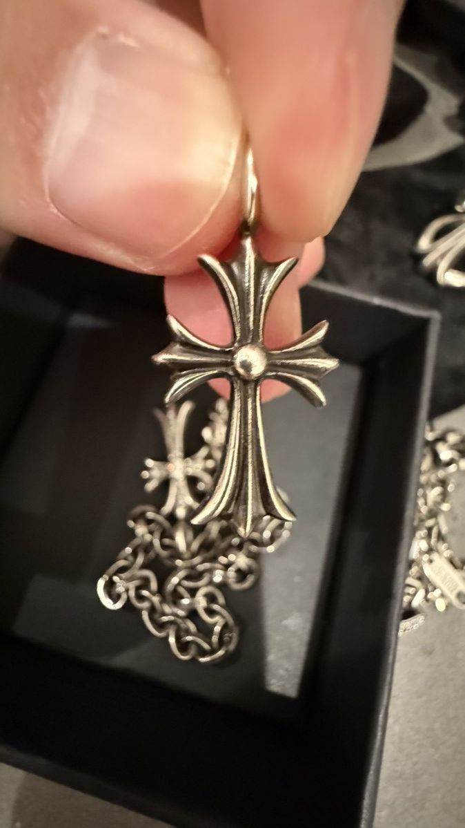Chrome Hearts Chrome Hearts Emerald Tiny Cross Pendant Size ONE SIZE - 4 Thumbnail