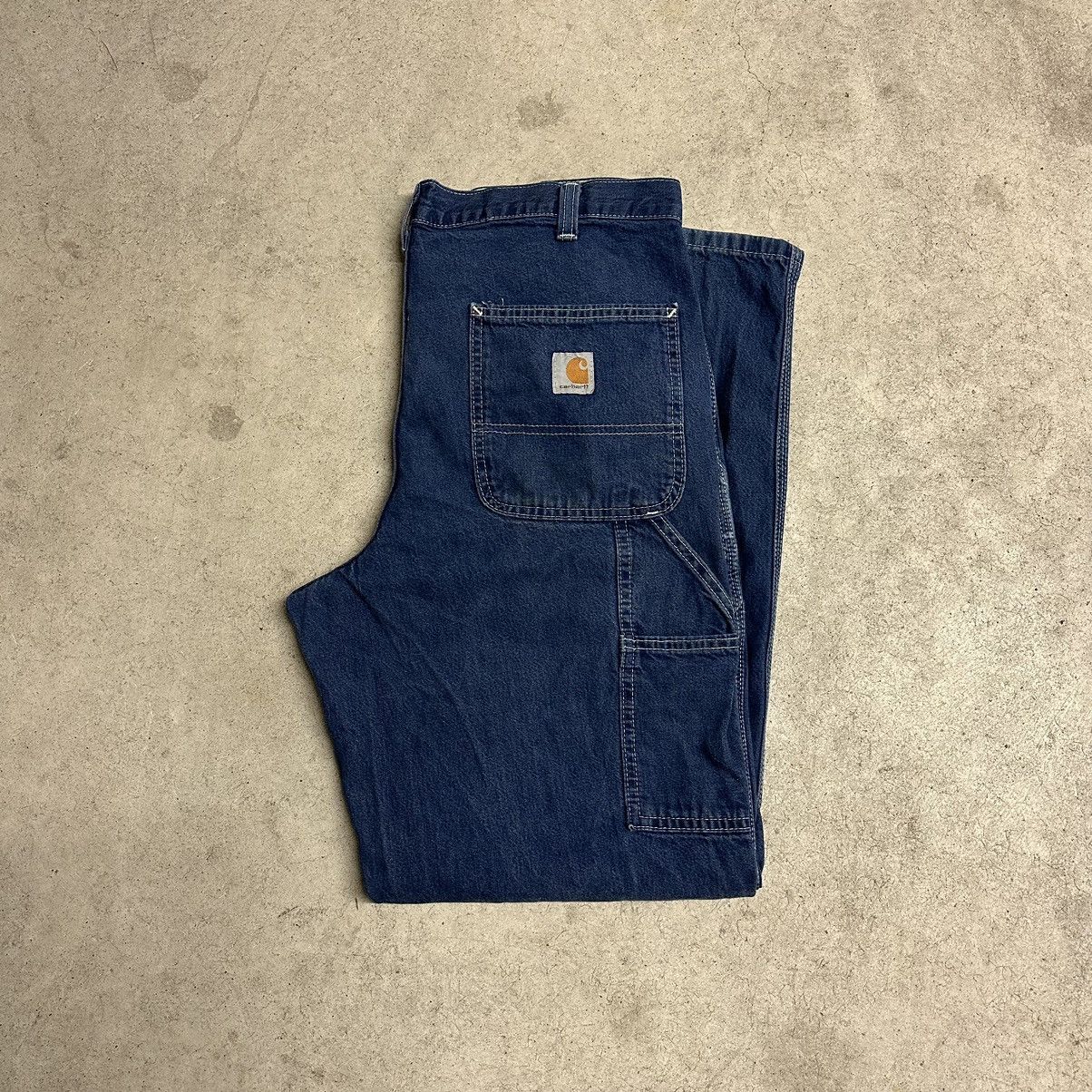 Carhartt × Carhartt Wip × Vintage Vintage Carhartt Denim Carpenter Pants Size US 34 / EU 50 - 2 Thumbnail
