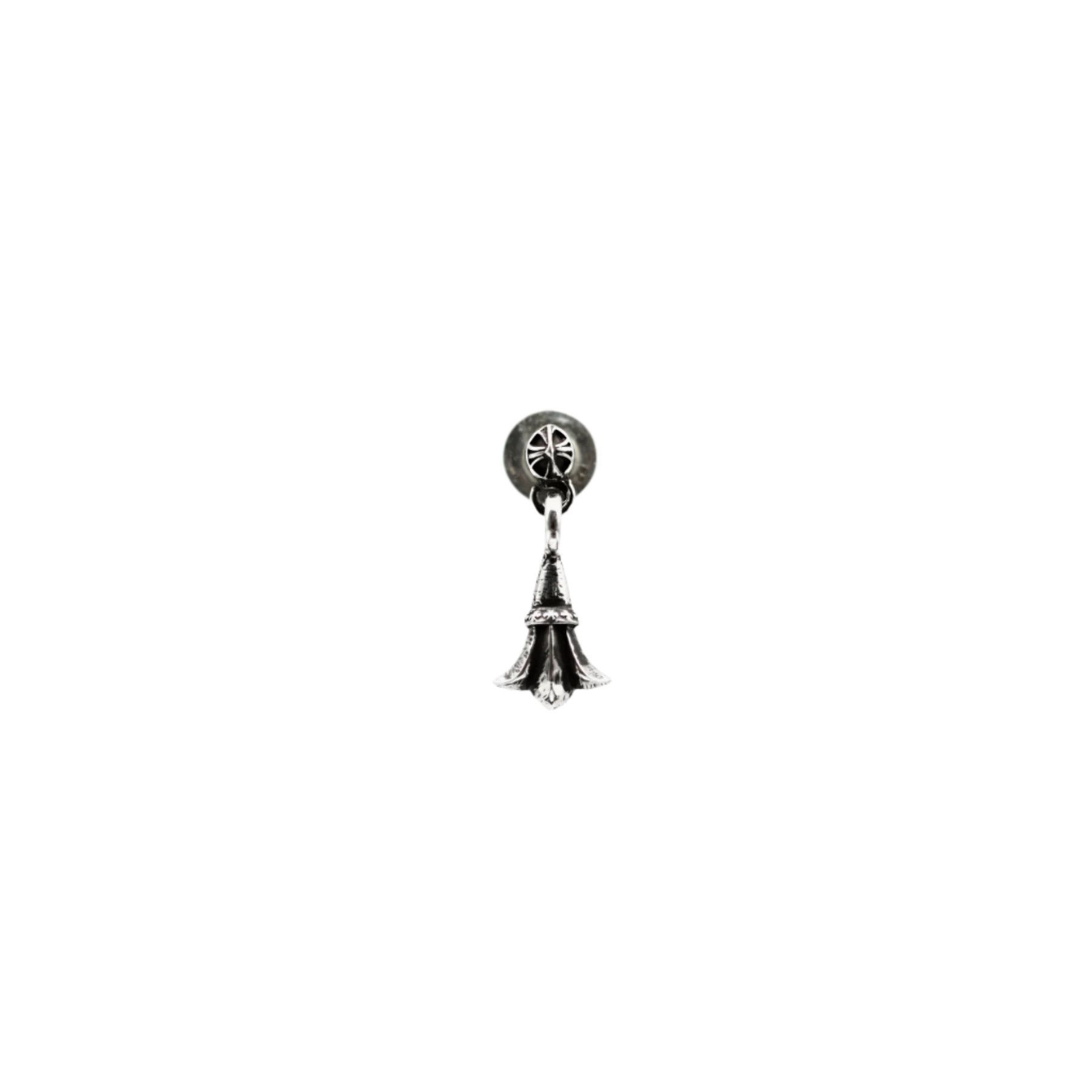 Chrome Hearts Chrome Hearts Silver Fleur Earring Drop Size ONE SIZE - 1 Thumbnail