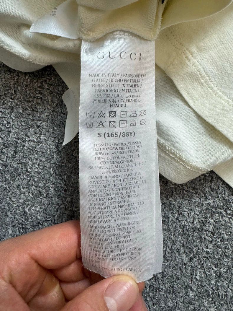 Gucci Gucci White Mickey letter belt logo short-sleeved T-shirt Size US S / EU 44-46 / 1 - 5 Thumbnail