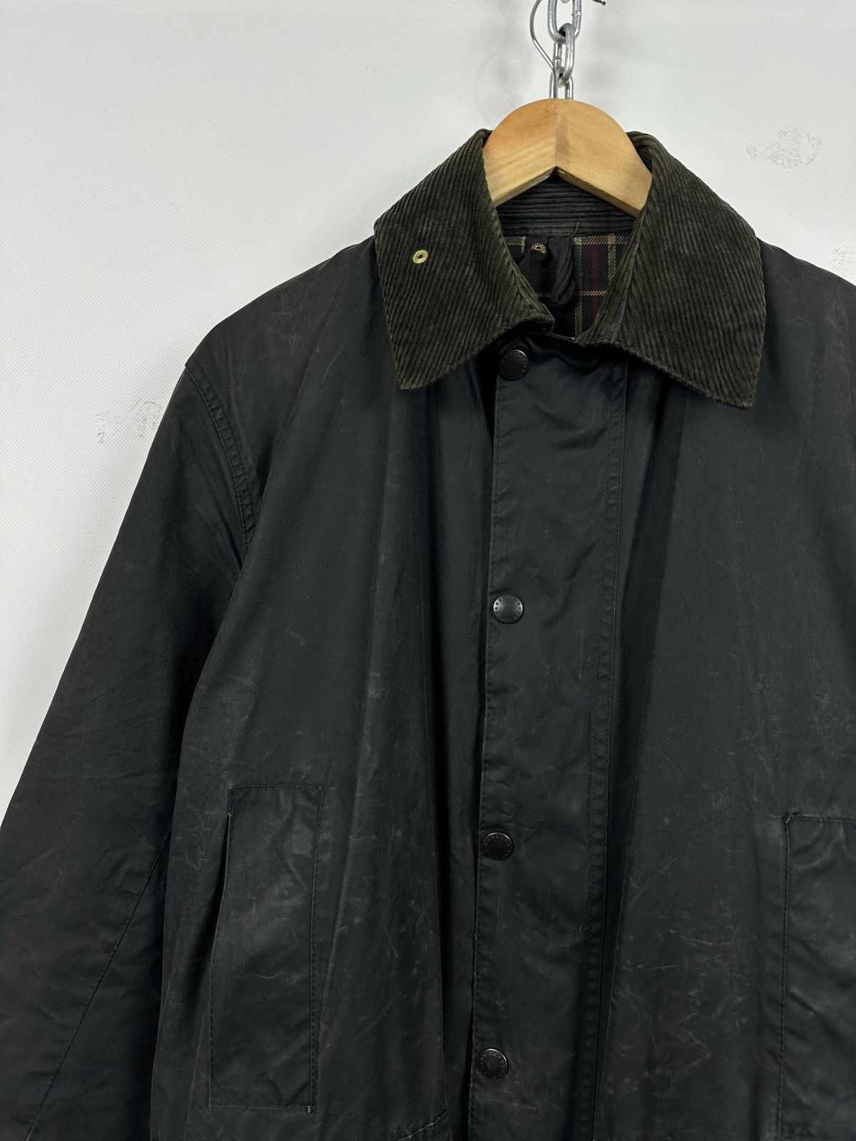 Barbour Vintage Barbour Border Waxed Coat Jacket Made in England Size US S / EU 44-46 / 1 - 6 Thumbnail