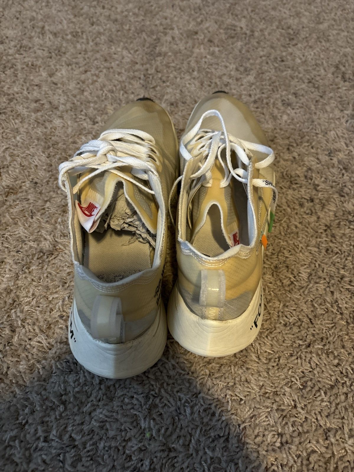 Nike × Off-White The 10 off white Nike zoom fly Size US 10.5 / EU 43-44 - 4 Thumbnail