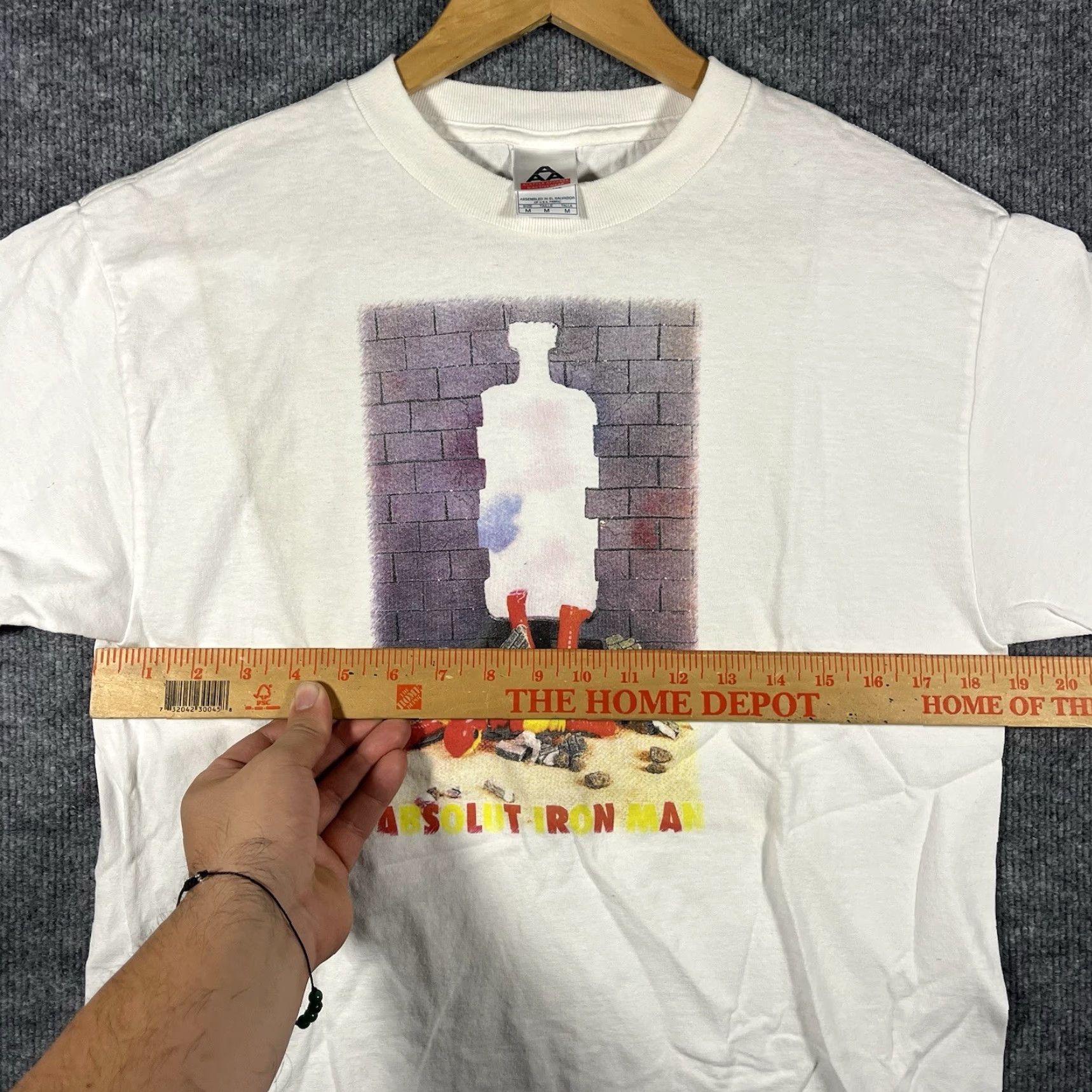 Vintage VINTAGE Absolut Vodka Promo Shirt Mens M White 90s Marvel Funny Size US M / EU 48-50 / 2 - 5 Thumbnail