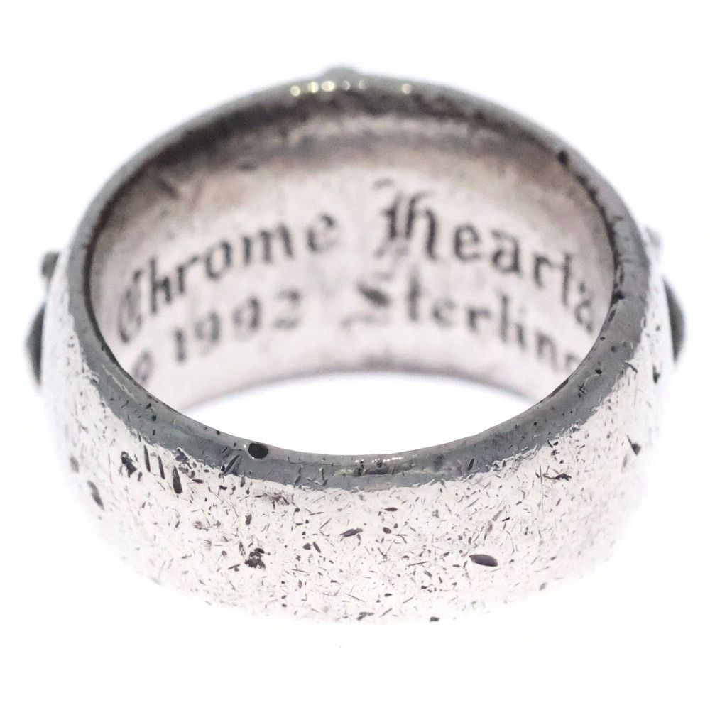 CHROME HEARTS Floral Cross Ring Silver BCA346