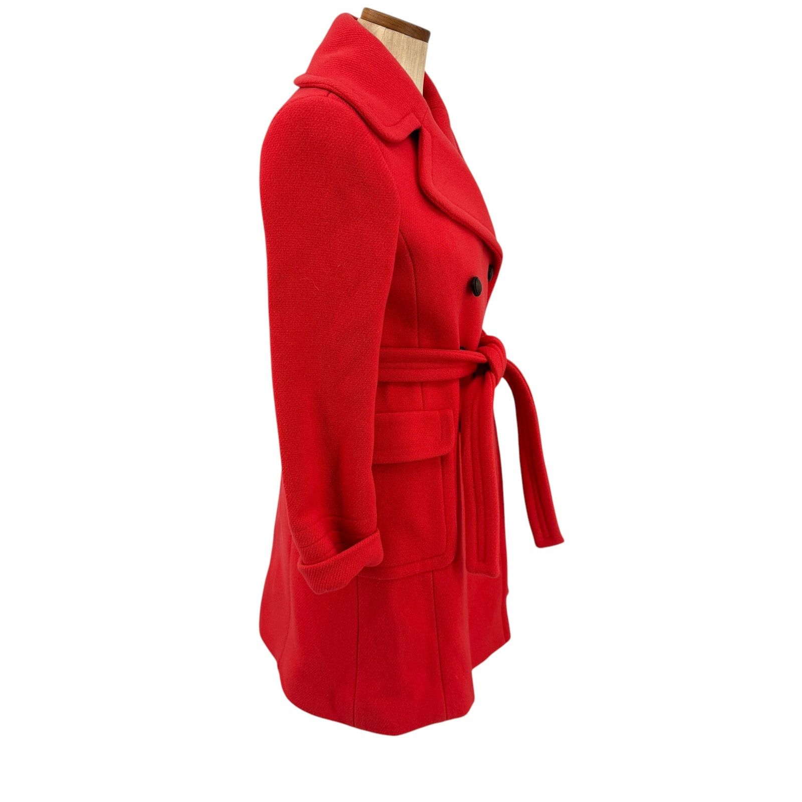 J.Crew J Crew Vintage Wool Double Breasted Winter Coat Orange 2 Size XS / US 0-2 / IT 36-38 - 4 Thumbnail