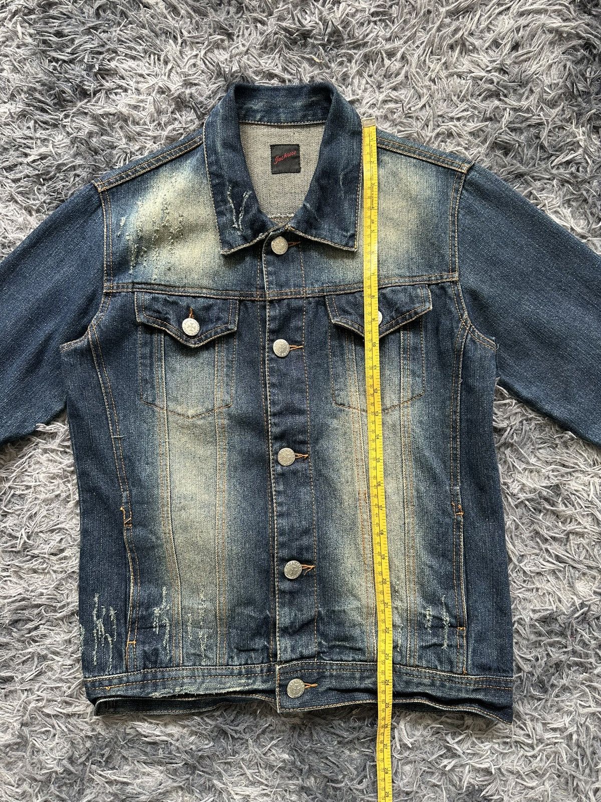 JACKROSE 00's JACKROSE trucker distressed denim jacket Size US M / EU 48-50 / 2 - 13 Thumbnail