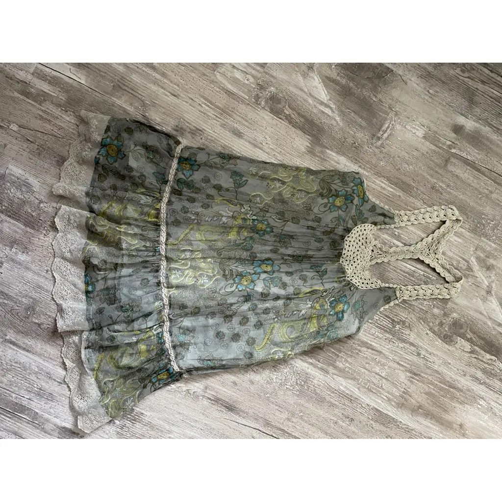 Other Vintage 100% Silk Dress Hagel S Size S / US 4 / IT 40 - 2 Thumbnail