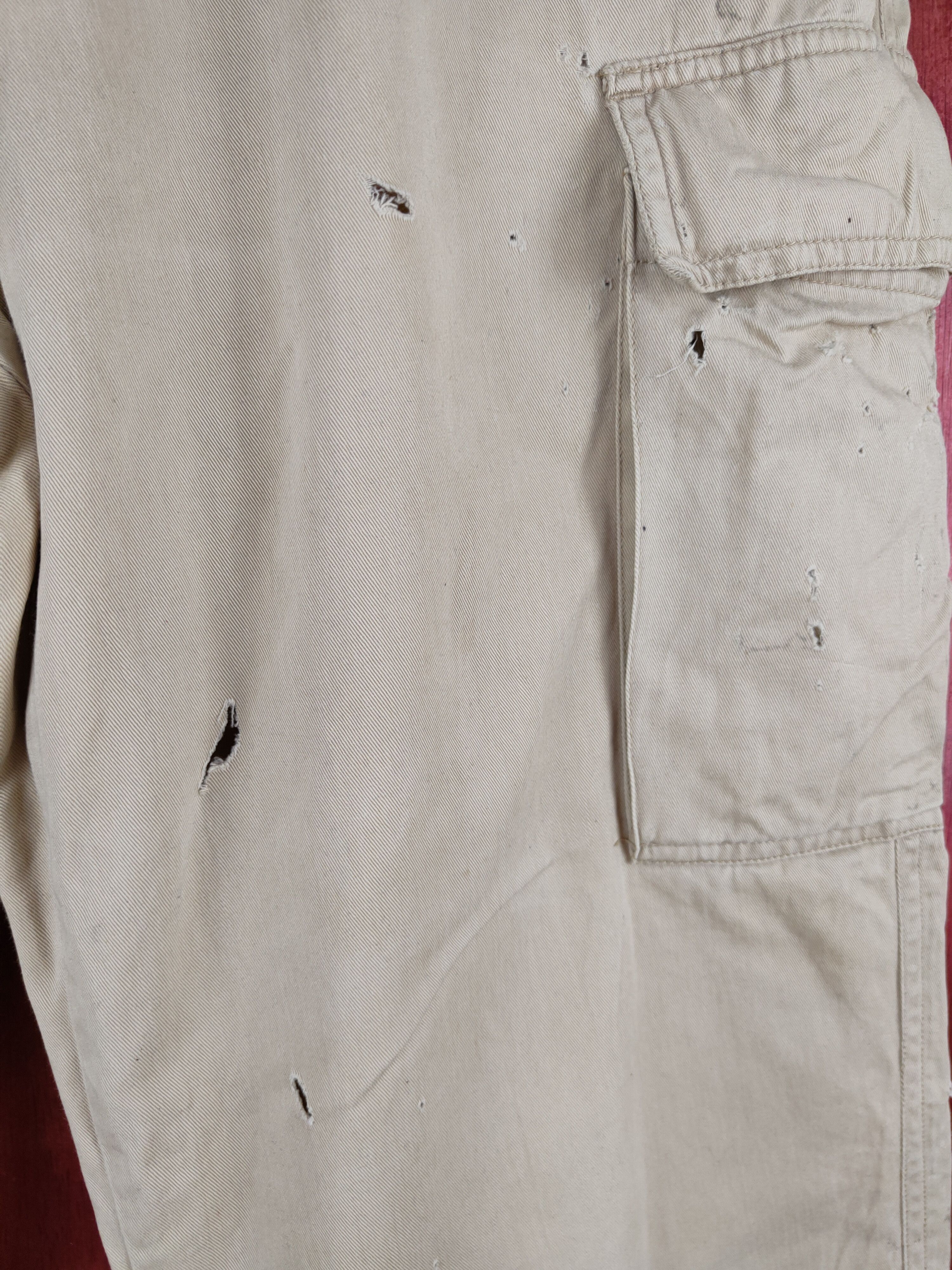 Converse Converse Beige Multipocket Tactical Cargo Pants #S2137 Size US 32 / EU 48 - 3 Thumbnail