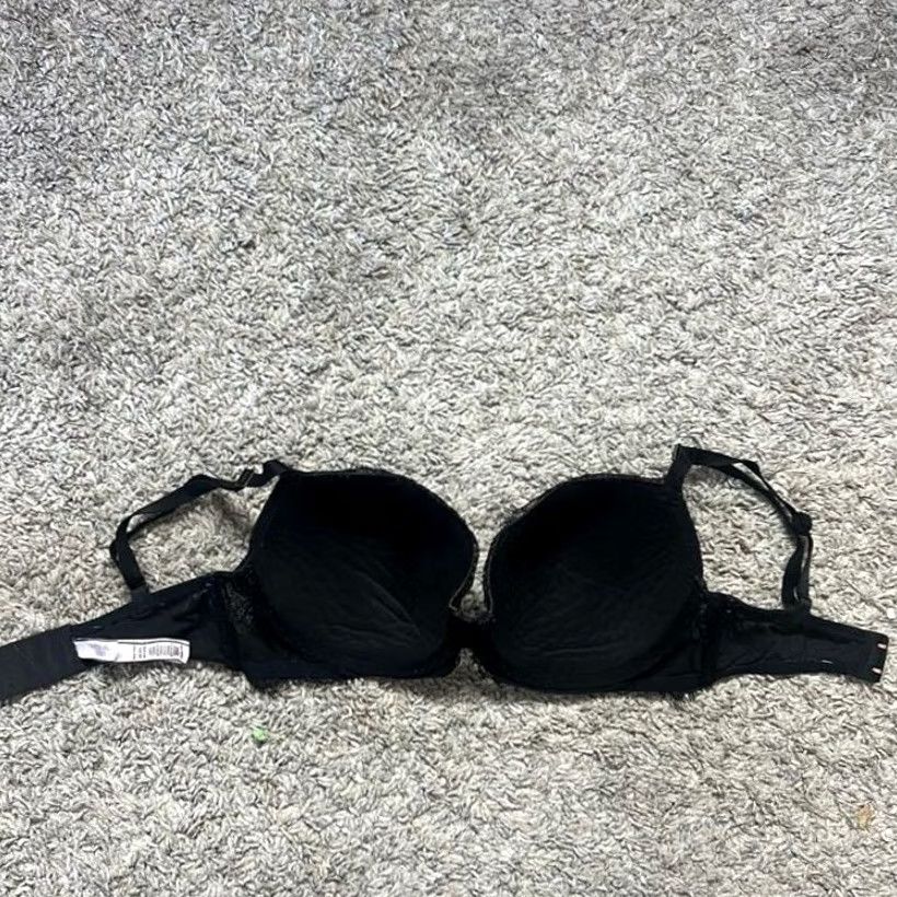 Victoria's Secret VINTAGE Victoria's Secret Dream Angels Demi Casual Push-Up Bra Lingerie Black 32DDD Mens Women Girls Size ONE SIZE - 3 Thumbnail