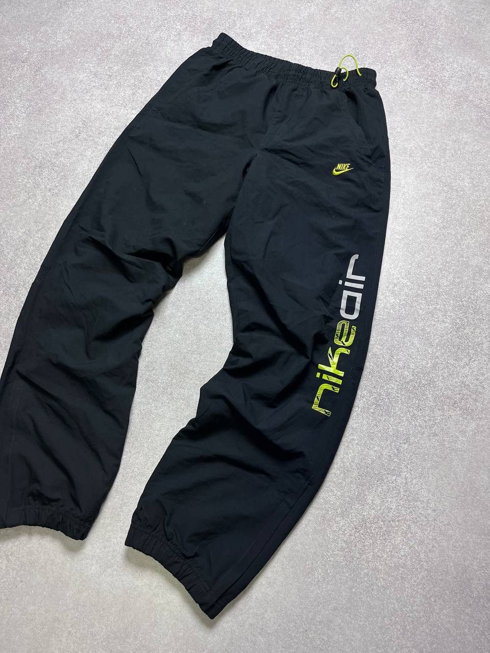 Nike Vintage Nike Swoosh Baggy Nylon Trackpants S Size US 31 - 2 Thumbnail