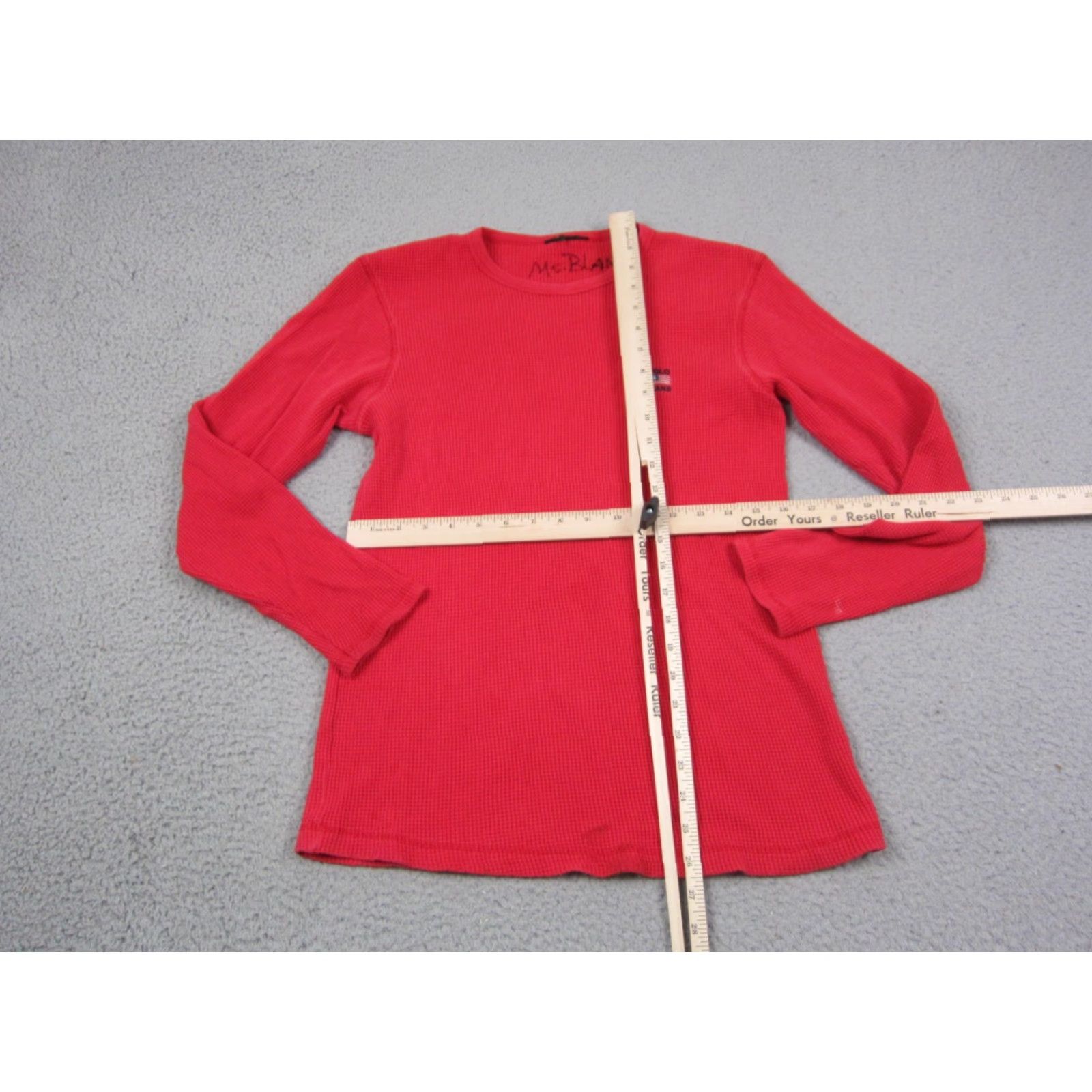 Polo Ralph Lauren VINTAGE Ralph Lauren Polo Jeans Thermal Shirt Mens S Red Knit 90s Polo Jeans Shirts Size US S / EU 44-46 / 1 - 7 Thumbnail