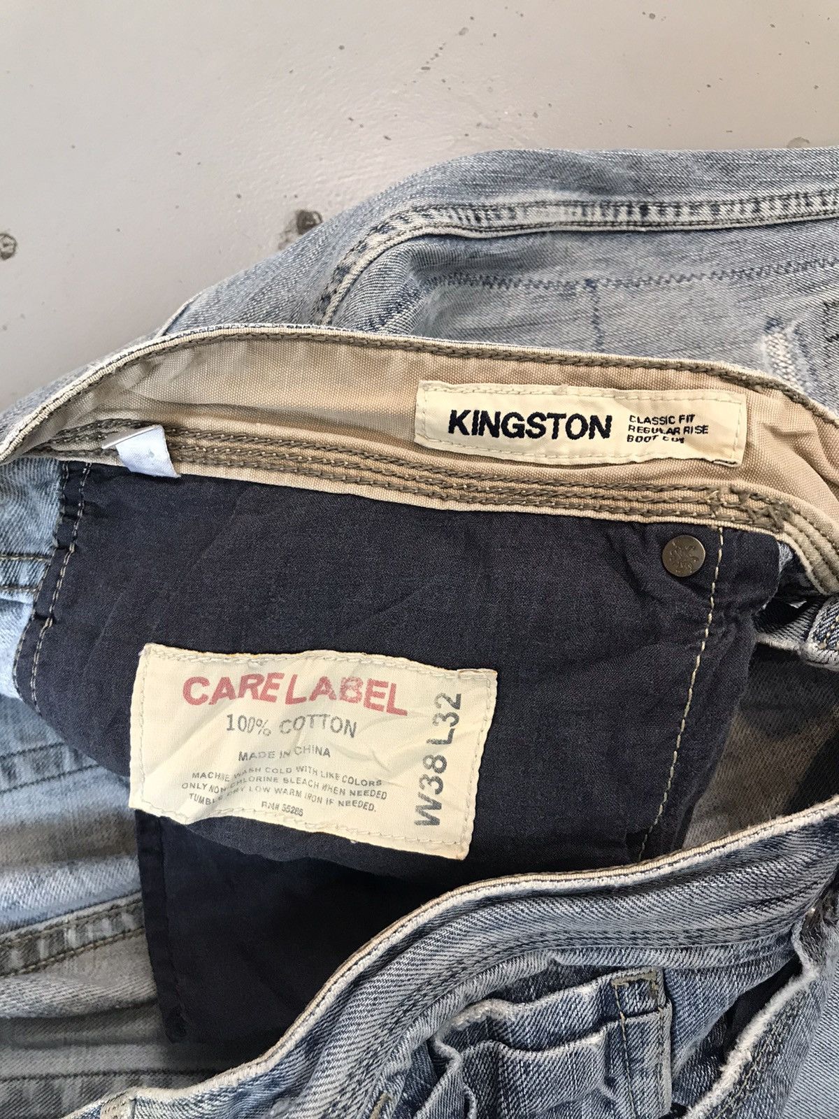 Express × Vintage Vintage express jeans distressed stitched denim Size US 38 / EU 54 - 8 Thumbnail