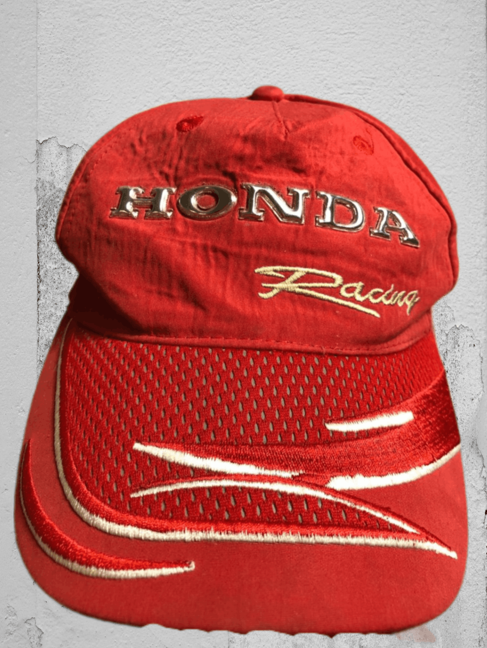 Honda × Vintage Honda vintage big logo flame racing hat cap Size ONE SIZE - 1 Thumbnail