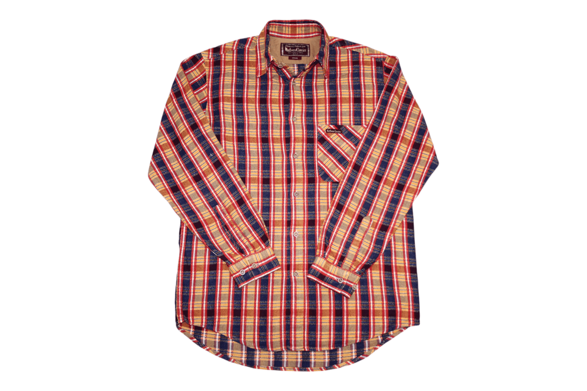 Marlboro Y2k Marlboro Classics Plaid Check Rugged Flannel Shirt Size US S / EU 44-46 / 1 - 3 Thumbnail