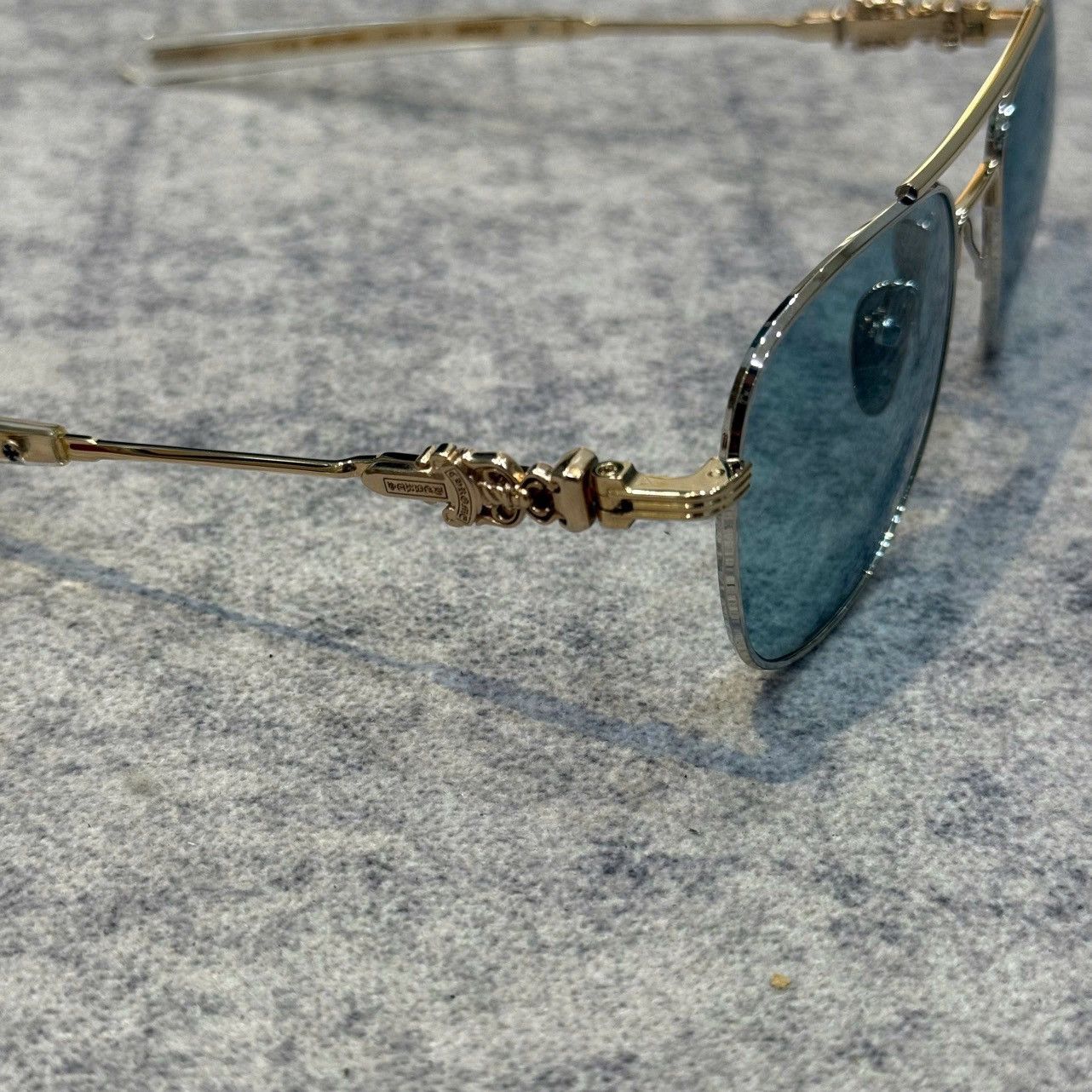 Chrome Hearts CHROME HEARTS WENCE SHINY SILVER/GOLD PLATED-CRYSTAL Size ONE SIZE - 3 Thumbnail