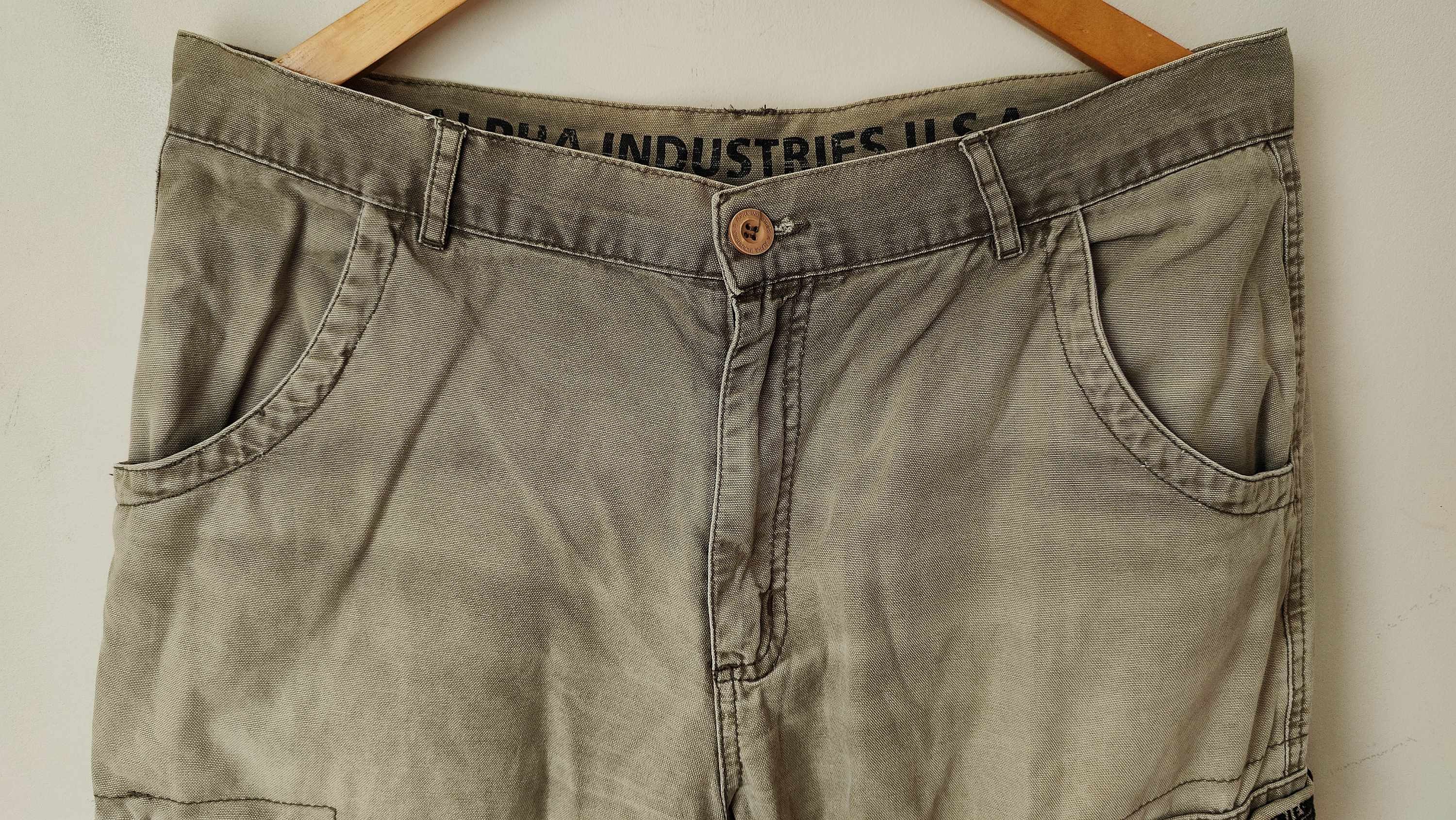 Alpha Industries × Vintage Alpha Industries USA 59 Vintage Multi Pocket Cargo Pants W34 Size US 34 / EU 50 - 6 Thumbnail
