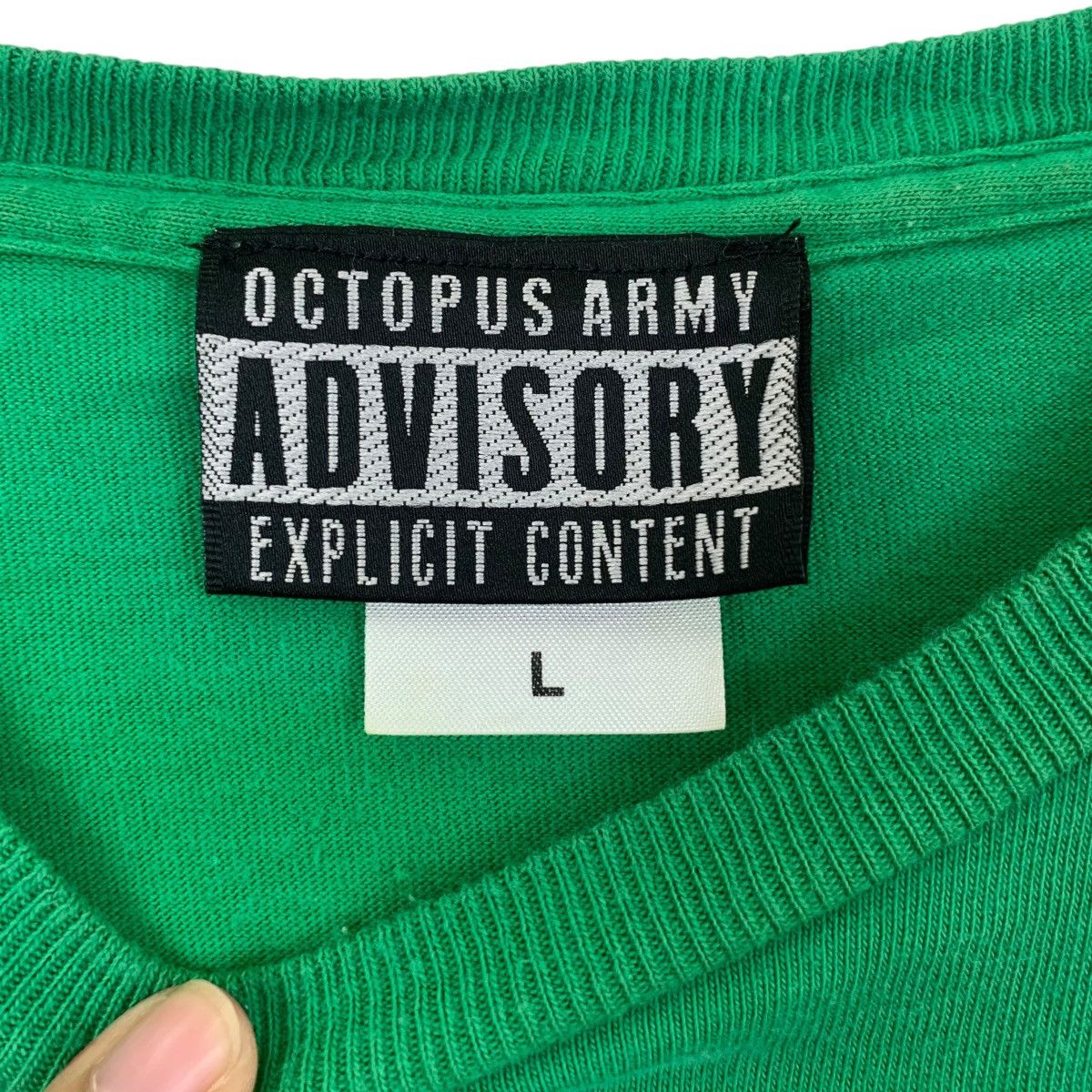 Octopus Vintage OCTOPUS ARMY ADVISORY Japan Plain Tee Shirt Top Size US L / EU 52-54 / 3 - 5 Thumbnail