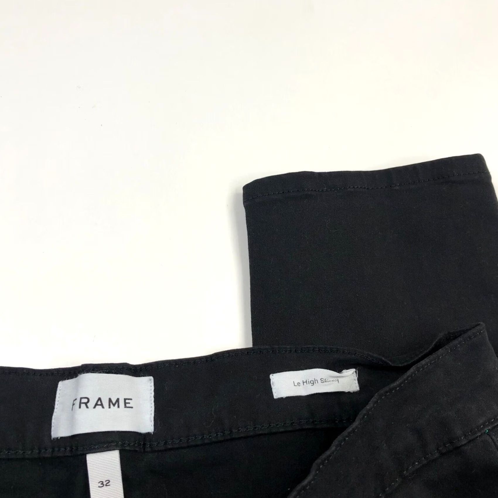 Frame FRAME FRAME Le High Skinny 32 Women's High Rise Soft Pants Casual Skinny Pants 31W 29.5L Black Cotton Rayon Spandex Pockets Modern Medium Rise Womens Size 24" / US 00 / IT 34 - 4 Thumbnail