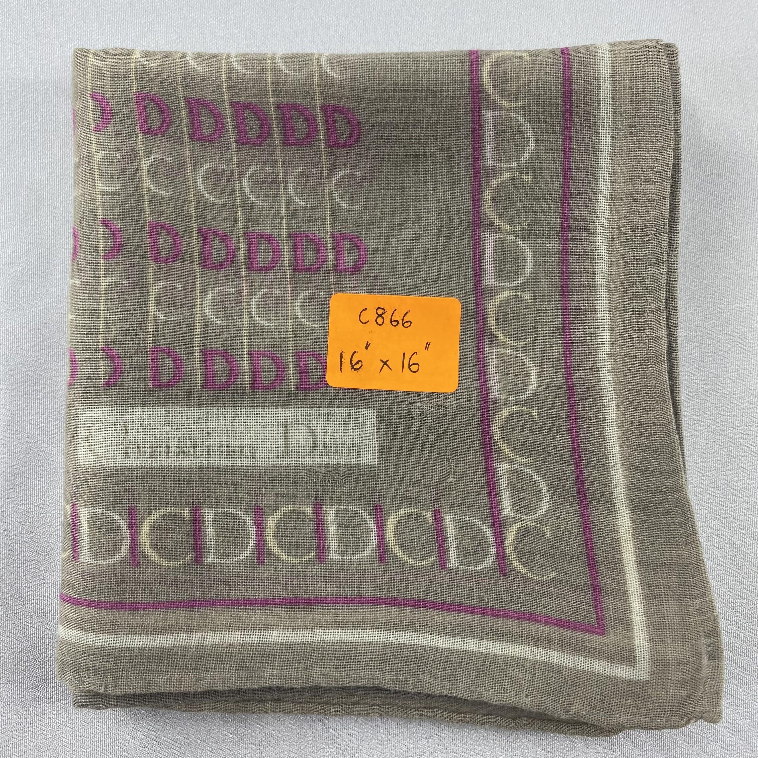 Vintage Christian Dior Handkerchief / Bandana / Neckerchief C866 Size ONE SIZE - 7 Thumbnail