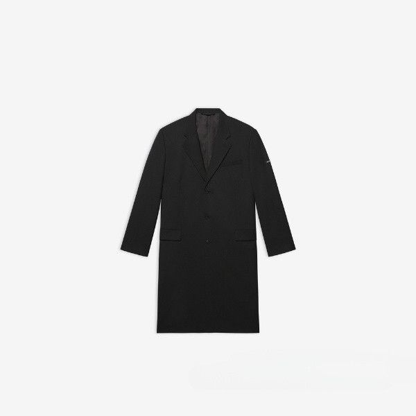 Balenciaga o1in1g1024 Hybrid Blazer Coat in Black Size US L / EU 52-54 / 3 - 1 Thumbnail