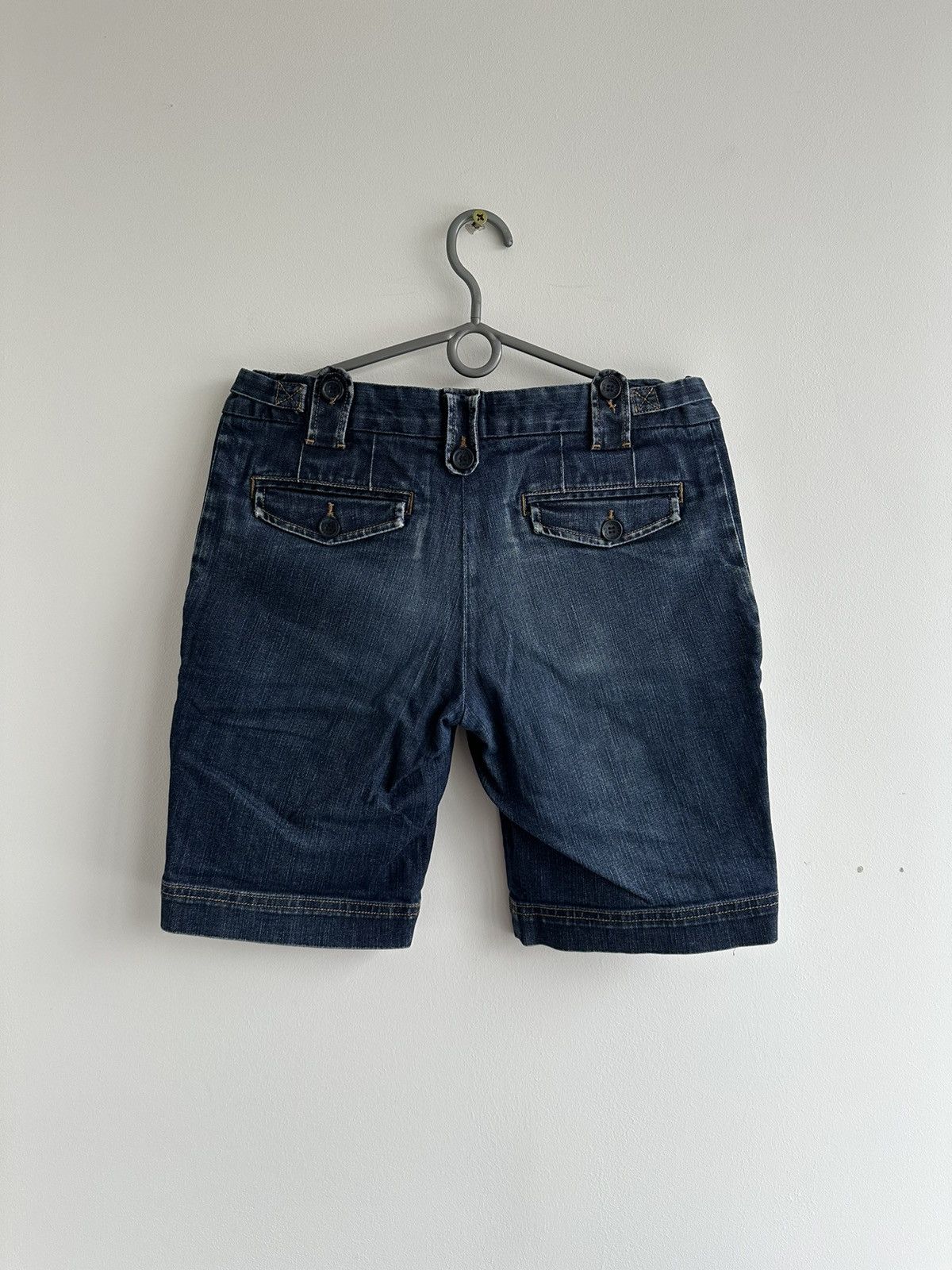 Dolce & Gabbana 90s Dolce & Gabbana Denim Shorts Blue IT 44 Buckle Waist D&G Size 30" / US 8 / IT 44 - 2 Thumbnail
