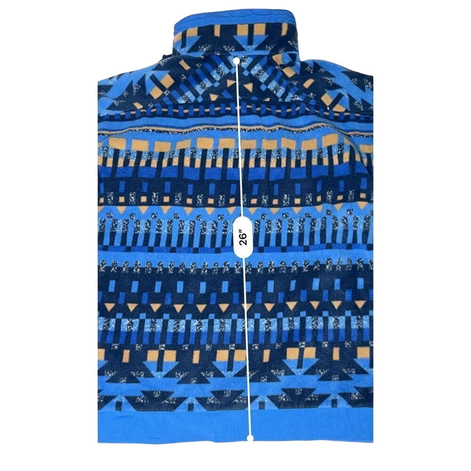 Columbia Columbia Powder Keg Fleece Blue Aztec Jacket Gorpcore MEDIUM Size US M / EU 48-50 / 2 - 8 Thumbnail