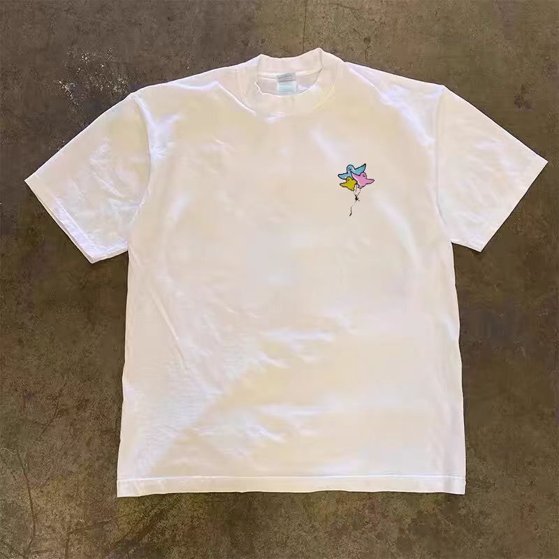 Japanese Brand × Vintage Street Hip Hop Cartoon Print Casual Short Sleeve T-Shirt Size US M / EU 48-50 / 2 - 2 Thumbnail