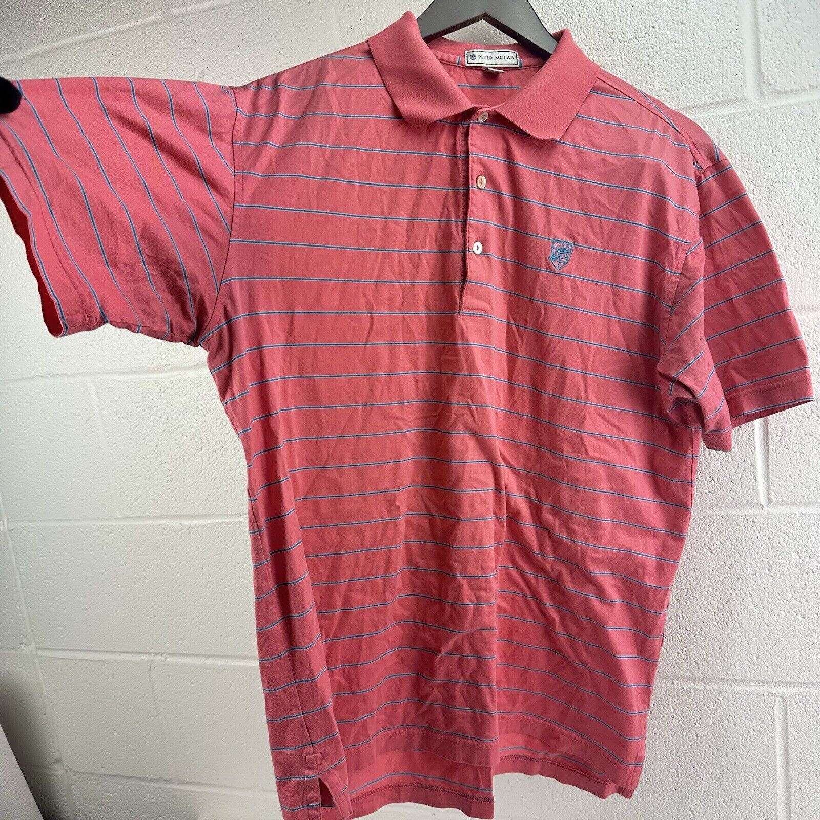 Peter Millar Peter Millar - Golf Short Sleeve Polo - Salmon M Medium Size US M / EU 48-50 / 2 - 2 Thumbnail